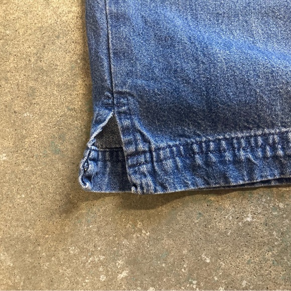 Vintage 90s Wide Fit Elastic Waist Denim Shorts Size 10 Womens or 30” - 32” x 9” - Picture 4 of 6